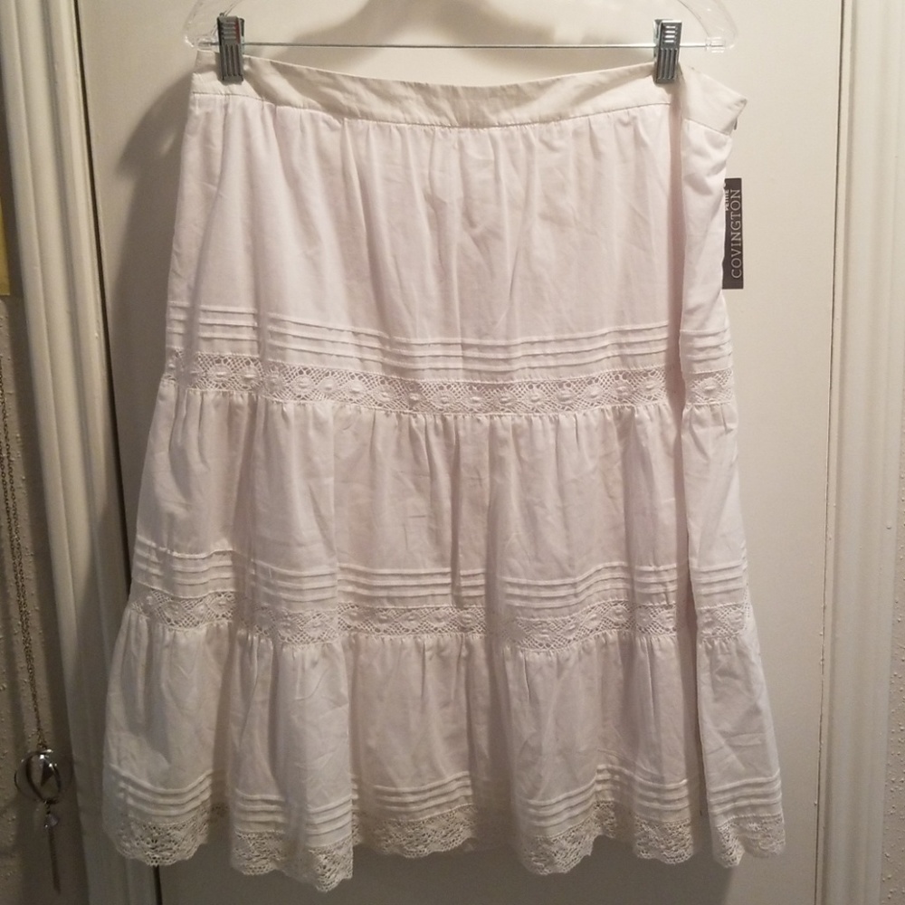 Covington White Skirt NWT